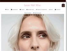 Tablet Screenshot of lovenotwar.com.ar